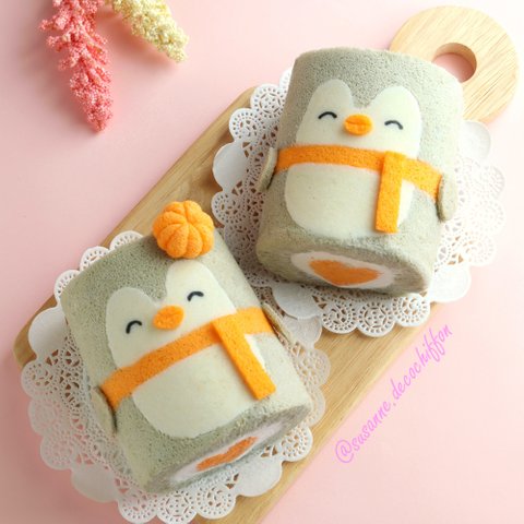 Autumn Fall Penguin Chiffon Rolls - Halloween Special 3